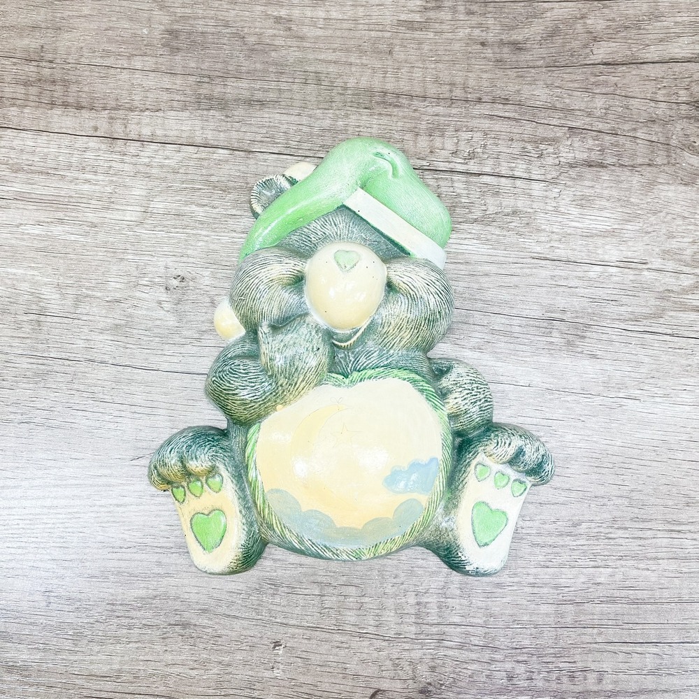 Vintage Ceramic Bedtime Bear Wall Decor